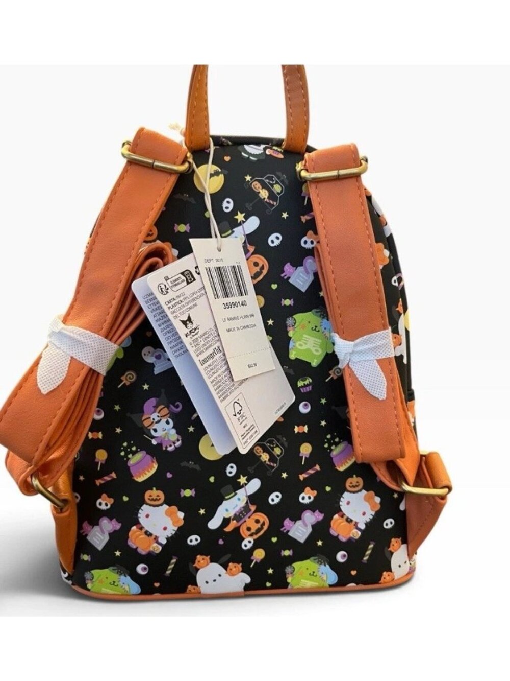 Loungefly Hello Kitty + Friends Halloween Mini Backpack My Melody Kuromi NWT - Picture 3 of 5